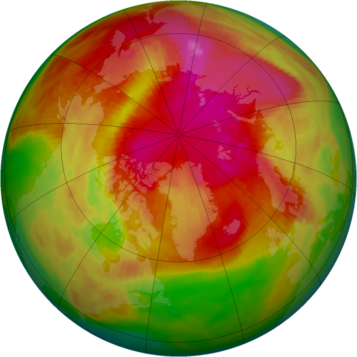 Arctic ozone map for 08 March 1979